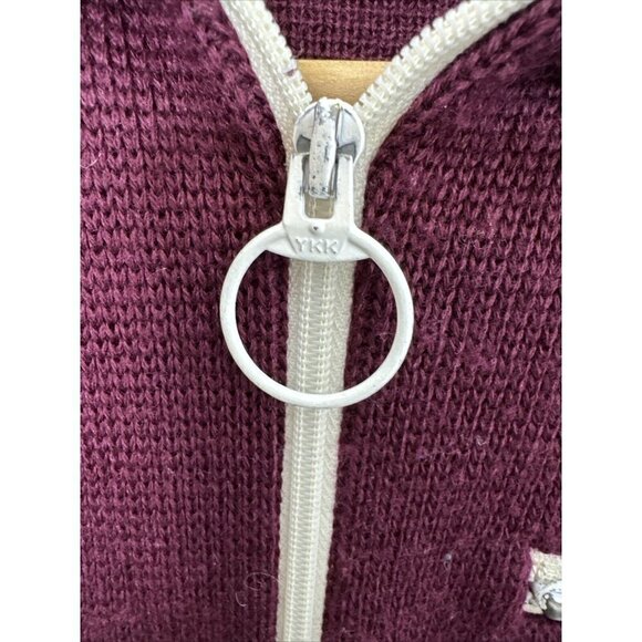 Vintage Clover Knitting Mills Woman M/L Curling Wool Cardigan Preppy Varsity 60s - Picture 4 of 6